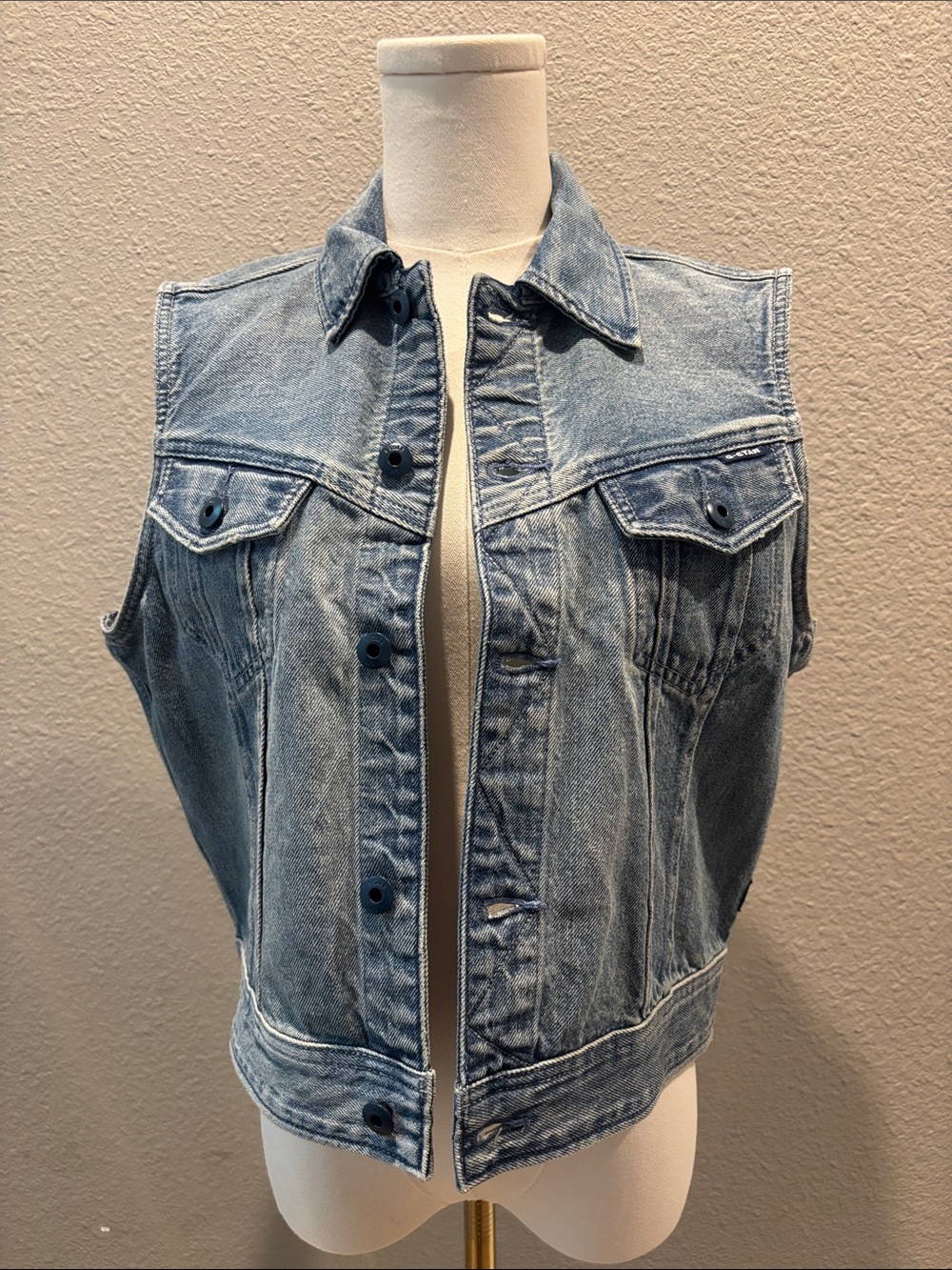 G-Star Raw Women's Denim Vest NWT Size L